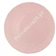 Serwis obiadowy na 6 osób (21el) Ćmielów - Sofia Biało / Różowa