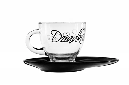 Filiżanka ze spodkiem 230 ml Glasmark - Dziadku kocham CIę 4G.50-0406-02-7118