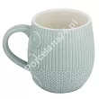 Kubek beczułka 0,4 L Altom Design - Sweterek miętowy 07.KBE.3202