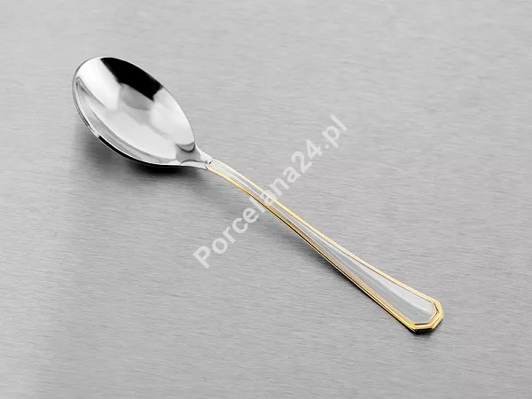 Komplet 6 łyżeczek do kawy / herbaty 13,3 cm Pintinox 1929 - America (2.5 mm) złocony GIFT BOX Komplet 6 łyżeczek do kawy / herbaty 13,3 cm Pintinox 1929 - America (2.5 mm) złocony GIFT BOX