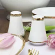 Serwis obiadowo - herbaciany na 12 osób (85 el.) Bogucice - Cleopatra Gold Plus 1175