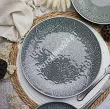 Komplet talerzy na 6 osób (18 el) Lubiana - Hanami Kamienna Szarość