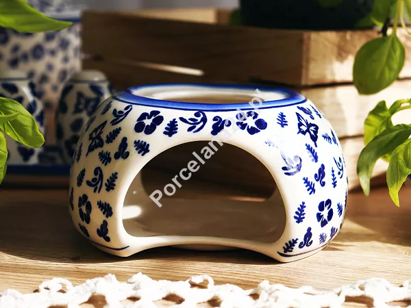 Podgrzewacz (pod czajnik 1,2 L) Bolesławiec - Niebieskie Motyle Podgrzewacz (pod czajnik 1,2 L) Bolesławiec - Niebieskie Motyle
