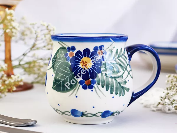 Kubek baryłka 0,3 L Bolesławiec - Kwiaty Kuleszy Kubek baryłka 0,3 L Bolesławiec - Kwiaty Kuleszy