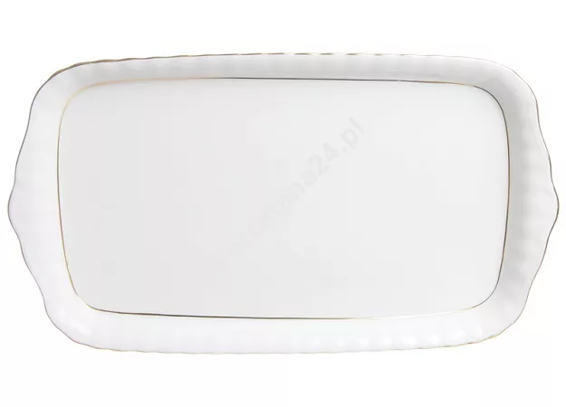 Taca na ciasto duża 30 cm Chodzież - Iwona B014 ZŁOTA LINIA Taca na ciasto duża 30 cm Chodzież - Iwona B014 ZŁOTA LINIA