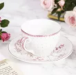 Komplet 2 filiżanek ze spodkiem 0,3 L Pip Studio - Jolie Dots Gold Pink 51.JDGP.004.208