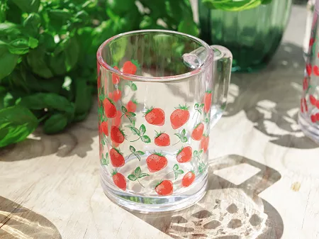 Kubek szklany 270 ml Glasmark - Nico - Truskawki 4G.83-0270-40795