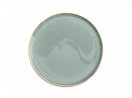Talerz deserowy 22 cm Bogucice - Alumina Granite Mint Blue Gold Nordica 1129G
