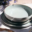 Komplet talerzy na 6 osób (18 el.) Bogucice - Alumina Granite Mint Blue Gold Nordica 1129G