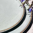 Komplet talerzy na 6 osób (18 el.) Bogucice - Alumina Granite Mint Blue Gold Nordica 1129G