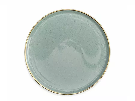 Talerz płytki 27 cm  Bogucice - Alumina Granite Mint Blue Gold Nordica 1129G