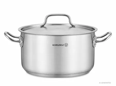 Garnek z pokrywą 6,2 L 24X14 - Korkmaz - Proline A2723