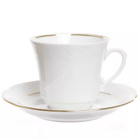 Filiżanka ze spodkiem 0,25 L / 15,5 cm Chodzież - Kamelia ZŁOTA LINIA B014 Filiżanka ze spodkiem 0,25 L / 15,5 cm Chodzież - Kamelia ZŁOTA LINIA B014