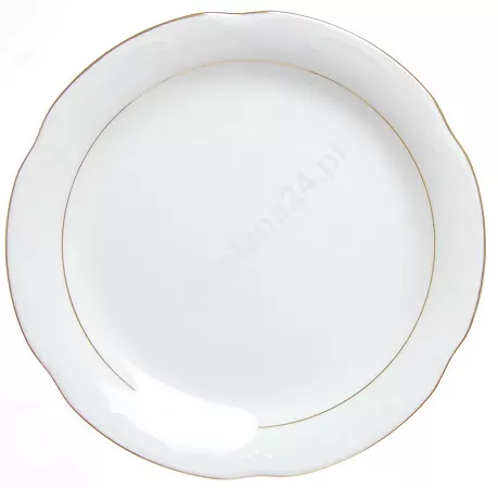 Talerz płytki 24 cm Chodzież - Kamelia ZŁOTA LINIA B014 Talerz płytki 24 cm Chodzież - Kamelia ZŁOTA LINIA B014