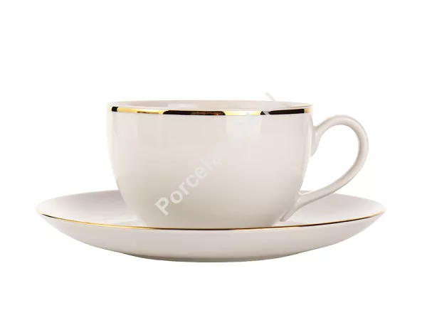 Filiżanka ze spodkiem 0,25 L / 15,7 cm Chodzież- Yvonne 3603 ZŁOTA LINIA Filiżanka ze spodkiem 0,25 L / 15,7 cm Chodzież- Yvonne 3603 ZŁOTA LINIA