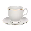 Filiżanka do ze spodkiem 0,35 L / 17 cm (Cappucino) Altom Design -  MariaPaula ZŁOTA LINIA L02