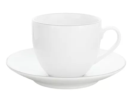 Filiżanka ze spodkiem 0,32 L Bogucice - Base Platin 1183