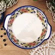 Naczynie do zapiekania 28 cm okrągłe Bolesławiec - Maki Smolińskiej