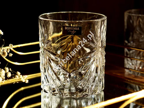 Kpl. szklanek do whisky 0,32 L (6szt) + karafka 0,85L (1szt) Bohemia Prestige - Fiore 4SB.FI.802411 Kpl. szklanek do whisky 0,32 L (6szt) + karafka 0,85L (1szt) Bohemia Prestige - Fiore 4SB.FI.802411