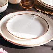 Talerz deserowy 19,5 cm Altom Design - Reactive Ivory 07.RI.TD20