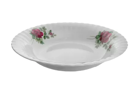 Talerz głeboki 22,5 cm Chodzież - Iwona B826 BORDOWA RÓŻA