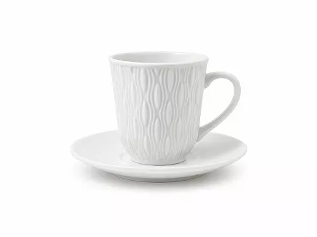 Kpl. filiżanek ze spodkiem do espresso 0,09 L / 11 cm (6 szt) Arca Italy - Liana 38.956141