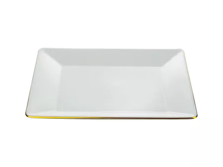 Talerz deserowy 21,5 x 21,5 cm Lubiana - Classic White Gold