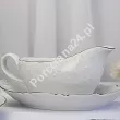 Serwis obiadowy na 12 osób (43 el.) Ćmielów - Rococo 3605 PLATYNOWA LINIA