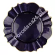 Patera szklana na nodze 32 cm Villa Italia - Mathilda fioletowa AK273