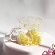 Szklanka termiczna z podwójną ścianką 0,18 L Ecarla - Hortensja Bloom Yellow 20.SZK155