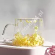 Szklanka termiczna z podwójną ścianką 0,18 L Ecarla - Hortensja Bloom Yellow 20.SZK155