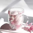 Szklanka termiczna z podwójną ścianką 0,3 L Ecarla - Hortensja Bloom Pastel 20.SZK179