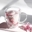 Szklanka termiczna z podwójną ścianką 0,3 L Ecarla - Hortensja Bloom Pastel 20.SZK179