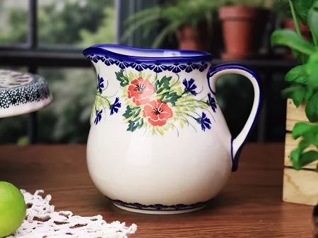 Dzbanek 1,5 L Bolesławiec - Maki Smolińskiej