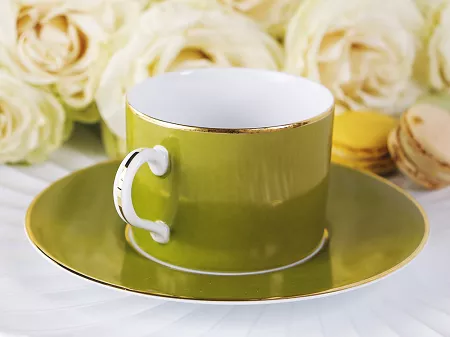 Filiżanka ze spodkiem 0,23 L / 16 cm Porcel - Olivia GIFT BOX 10.OL.FS23