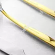 Komplet sztućców 24 cz. na 6 osób Hisar - Mercury Gold (4.0/3.0mm) złocone