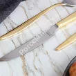 Komplet sztućców 24 cz. na 6 osób Hisar - Mercury Gold (4.0/3.0mm) złocone
