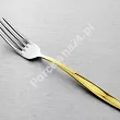Komplet sztućców 24 cz. na 6 osób Hisar - Mercury Gold (4.0/3.0mm) złocone