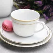 Garnitur do kawy na 6 osób (22 el) Ćmielów - Pułaski 3606 Złota Linia
