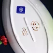 Półmisek do ryb 37 cm Bolesławiec - Kwiatowy Ogród