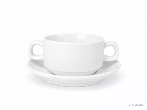 Bulionówka sztaplowana ze spodkiem 0,3 L / 15,5 cm Bogucice - 09S.PH9.BULS Bulionówka sztaplowana ze spodkiem 0,3 L / 15,5 cm Bogucice - 09S.PH9.BULS