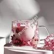 Szklanka termiczna z podwójną ścianką 0,18 L Ecarla - Hortensja Botanic Pink 20.SZK188