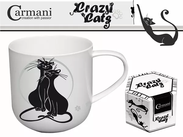 Kubek 0,5 L Carmani - Koty / Crazy Cats 33.017-2005 Kubek 0,5 L Carmani - Koty / Crazy Cats 33.017-2005