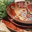 Komplet talerzy na 6 osób (18 el) Arca Italy - Japan Golden Sakura
