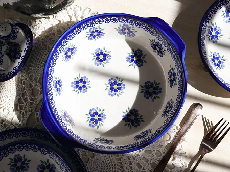 Naczynie do zapiekania 28 cm okrągłe Bolesławiec - Altmańska Polana