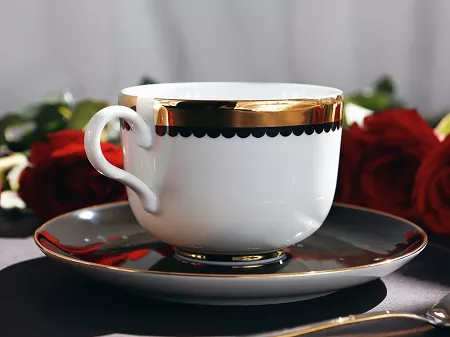 Filiżanka ze spodkiem 0,28 L / 15 cm Porcel - Saturn GIFT BOX 10.SA.FS28