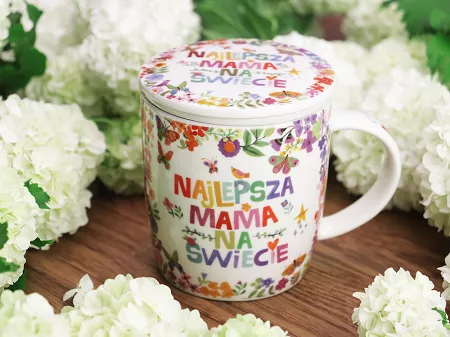 Kubek z zaparzaczem 0,4 L Duo - Najlepsza Mama 15.NAM.KZ