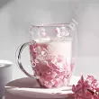Szklanka termiczna z podwójną ścianką 0,3 L Ecarla - Hortensja Bloom Pink 20.SZK165
