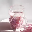 Szklanka termiczna z podwójną ścianką 0,3 L Ecarla - Hortensja Bloom Pink 20.SZK165
