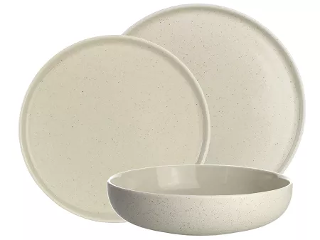 Komplet talerzy na 6 osób (18 el.) Bogucice - Alumina Granite Soft Cream Nordica 1127